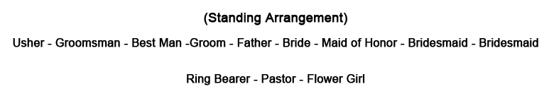 Standing Arrangement
